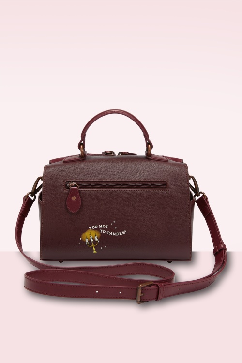 Vendula - Mystic Wicks Candle and Wandmakers Hollis tas in bordeauxrood 4