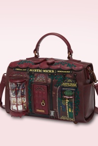 Vendula - Mystic Wicks Candle and Wandmakers Hollis tas in bordeauxrood 3