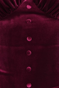 Timeless - Malika fluwelen top in bordeauxrood 2