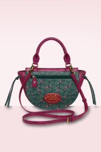 Vendula - Vendula Christmas Library Winged Top Handle tas in bordeauxrood 4