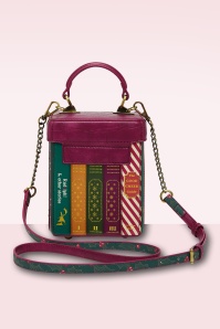 Vendula - Vendula Christmas Library Book Box tas in bordeauxrood 4