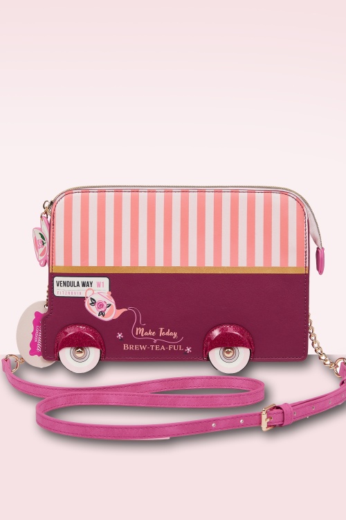 Vendula - Perfectly Pink Afternoon Tea Bus clutch tas 4