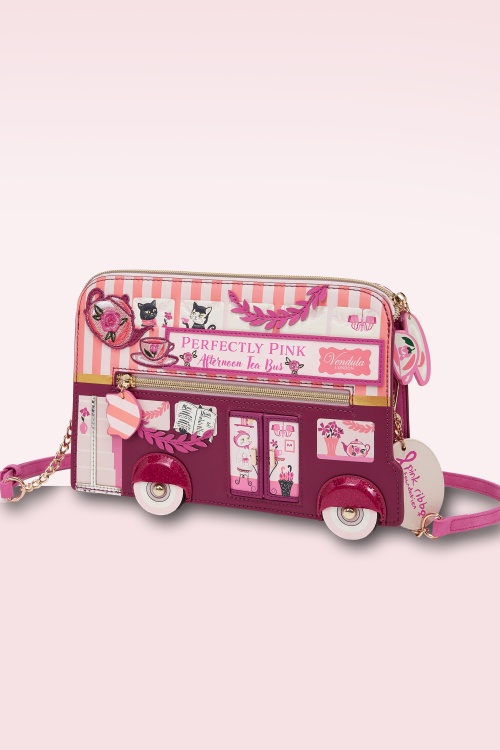 Vendula - Perfectly Pink Afternoon Tea Bus clutch tas 3