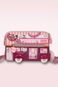 Vendula - Perfectly Pink Afternoon Tea Bus clutch tas