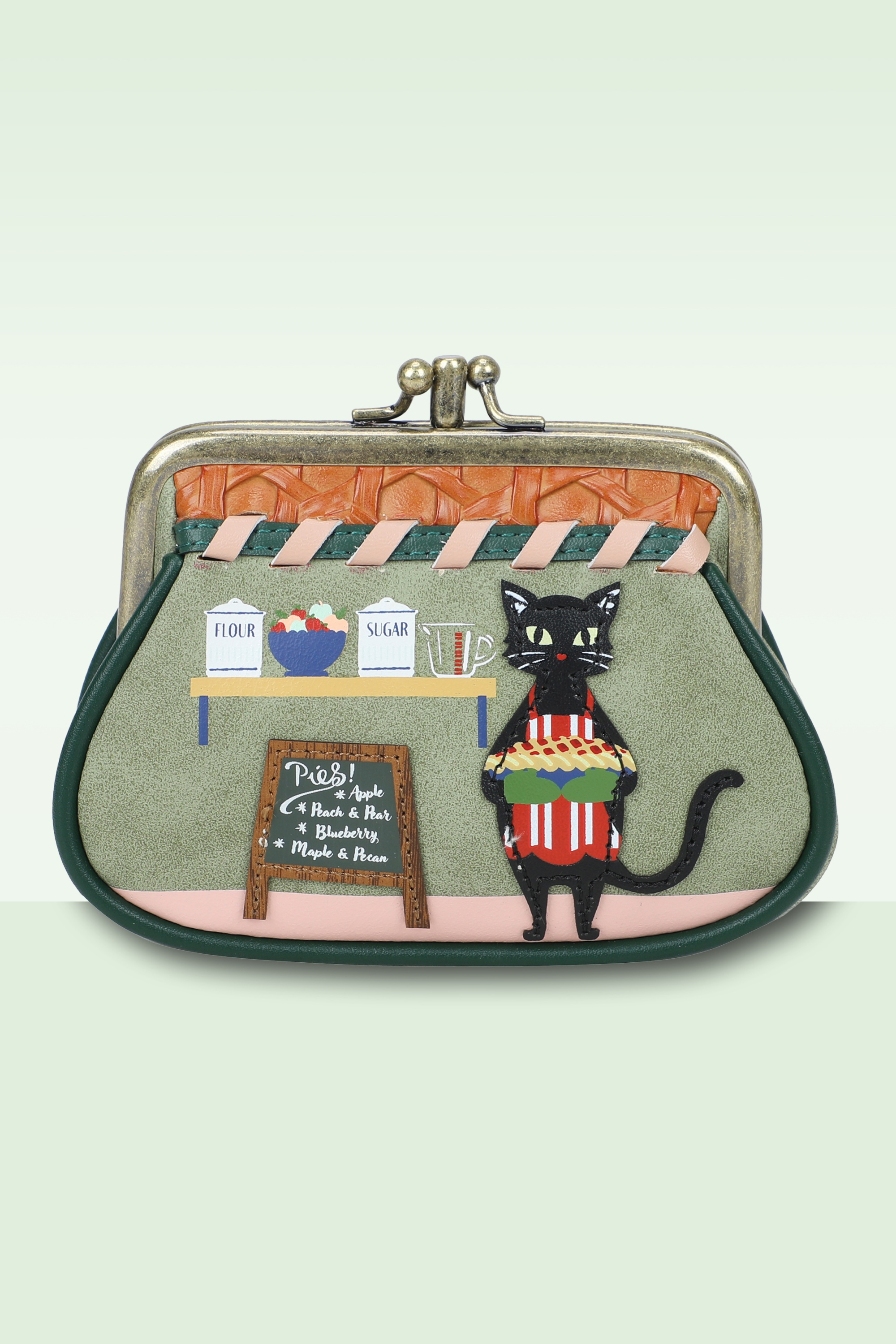 Vendula - Vendula Pie Shop Clipper portemonnee in groen