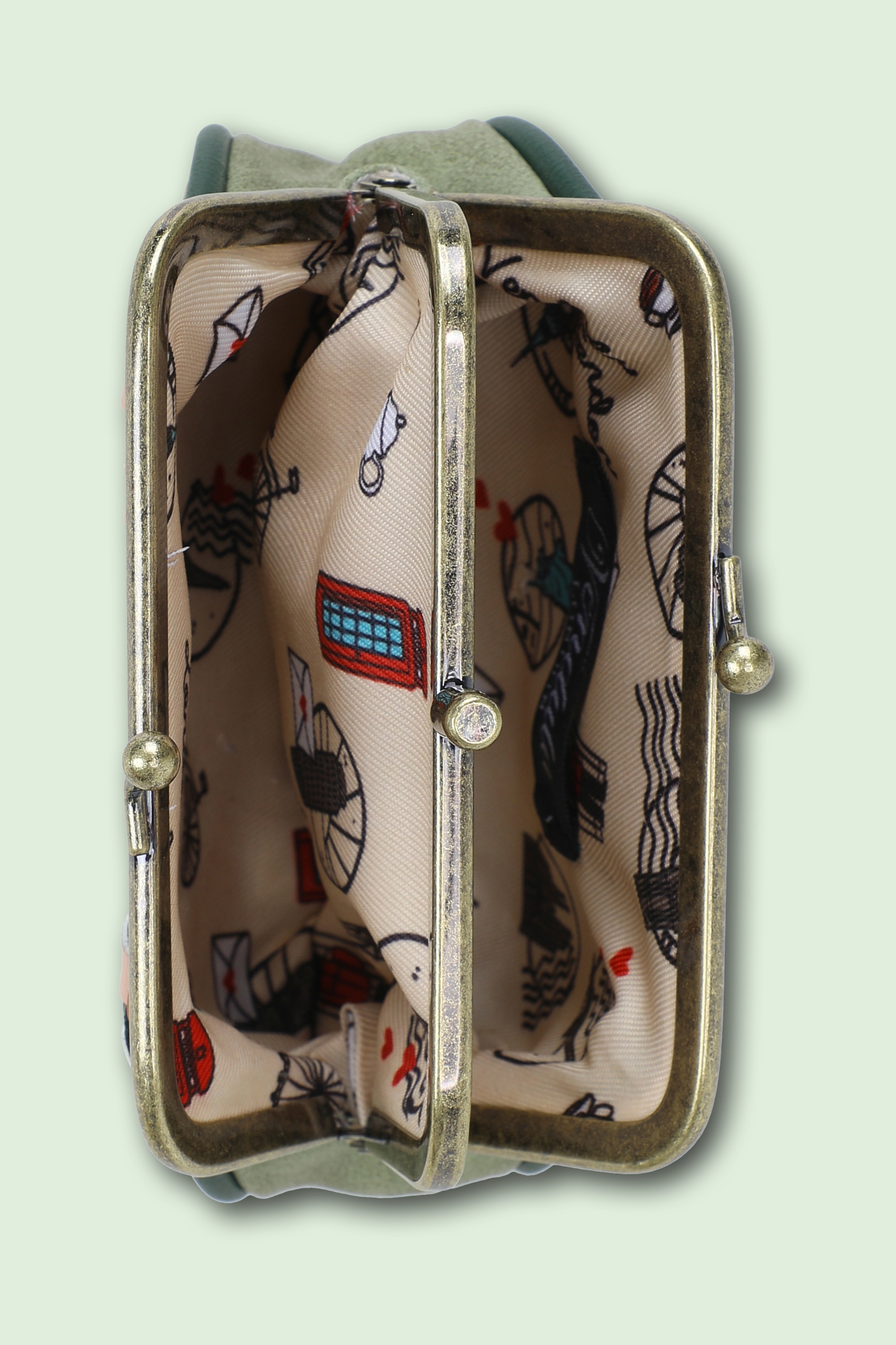 Vendula - Vendula Pie Shop Clipper portemonnee in groen 3