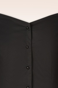 Topvintage Boutique Collection - Topvintage Exclusive ~ Katty blouse in zwart 3