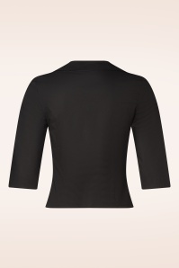 Topvintage Boutique Collection - Topvintage Exclusive ~ Katty blouse in zwart 4
