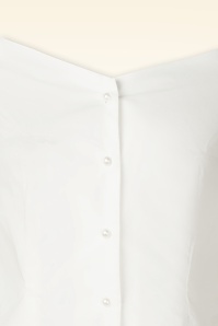 Topvintage Boutique Collection - Topvintage Exclusive ~ Katty blouse in wit 2