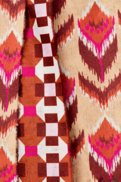 Smashed Lemon - Mona sjaal in beige en multi 3