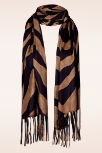 Smashed Lemon - Mira sjaal in zwart en bruin