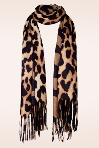 Smashed Lemon - Mira sjaal in zwart en bruin 4