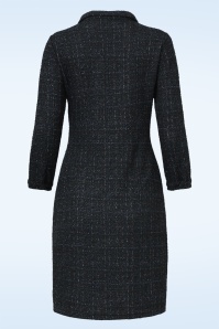 Smashed Lemon - Sienna Classic jurk in marineblauw 5