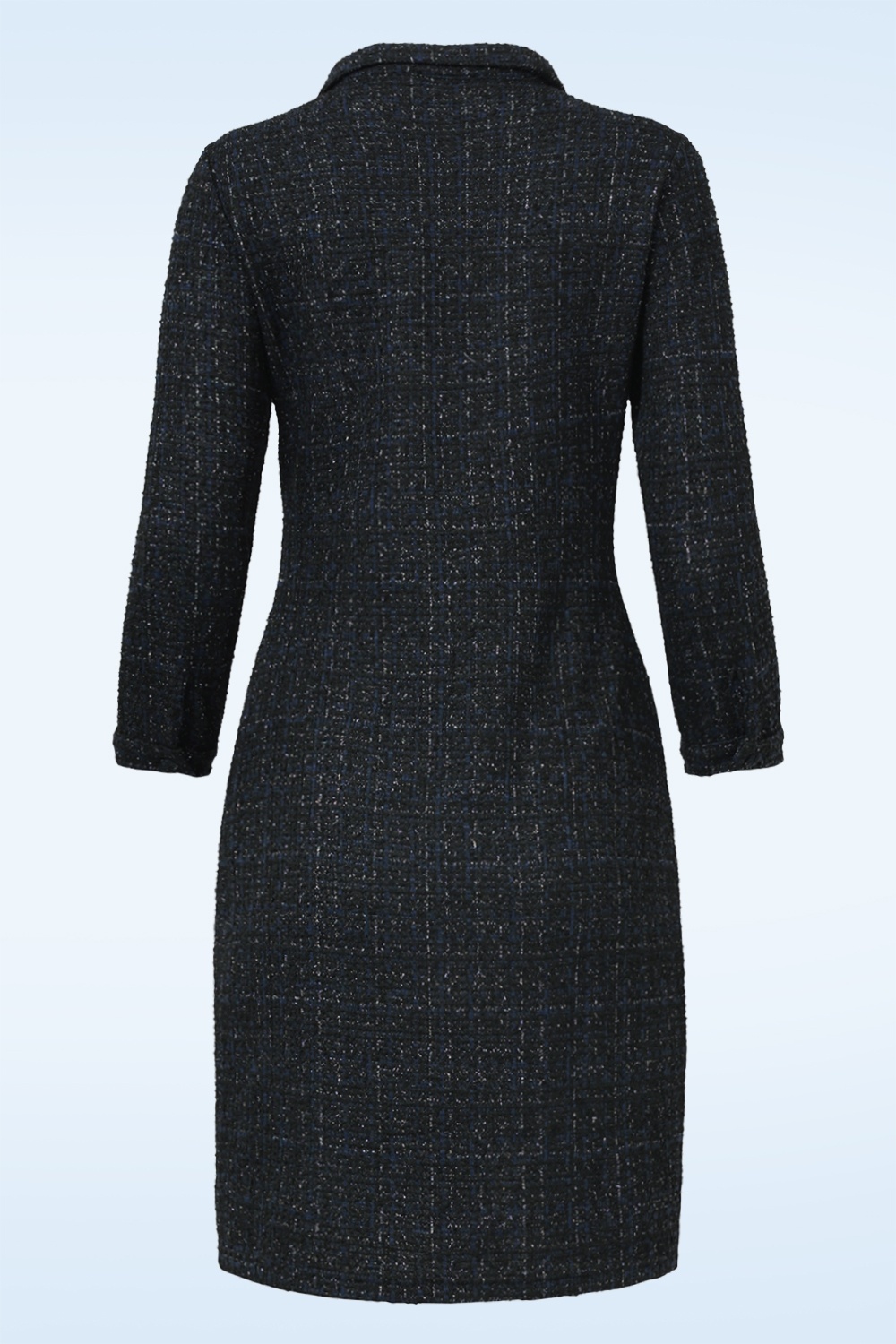 Smashed Lemon - Sienna Classic jurk in marineblauw 5