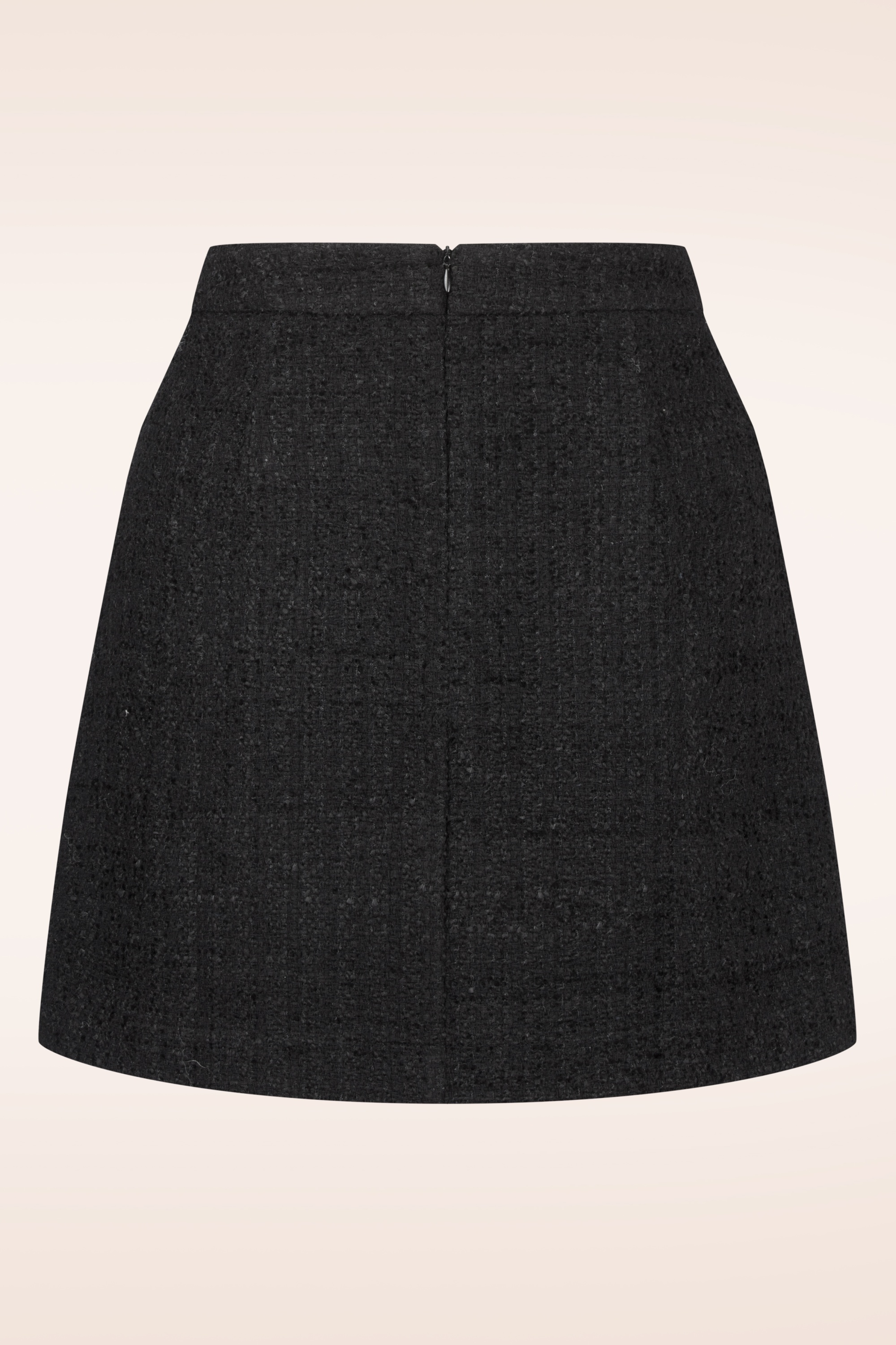 Smashed Lemon - Georgia tweed rok in zwart 5