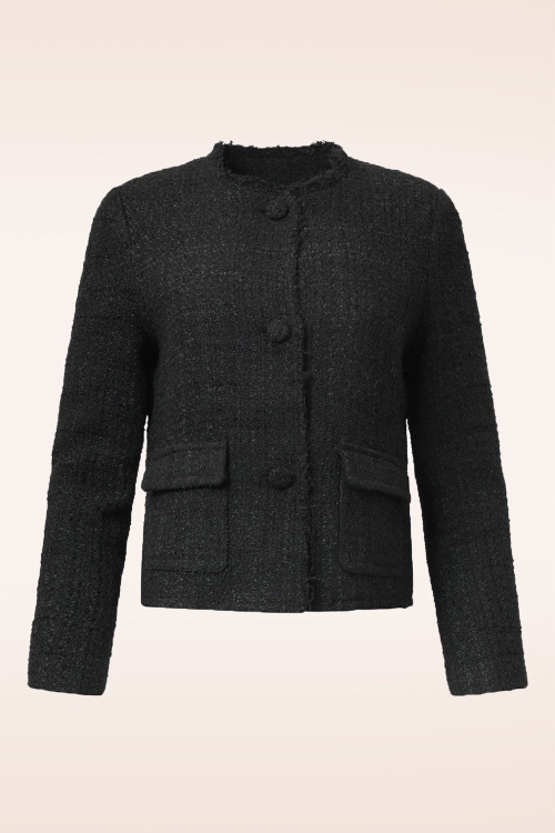 Smashed Lemon - Georgina tweed jasje in zwart