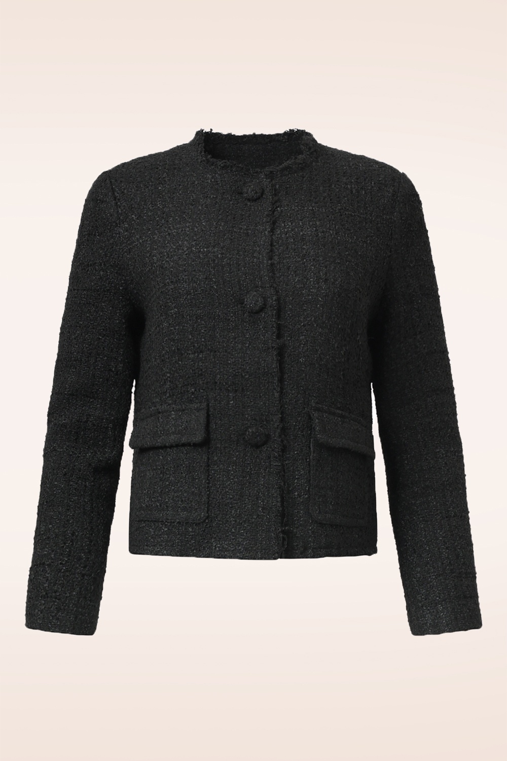 Smashed Lemon - Georgina tweed jasje in zwart