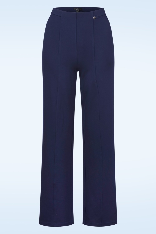 Smashed Lemon - Norah broek in marineblauw