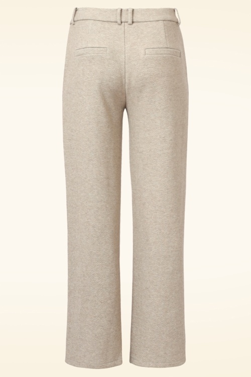 Smashed Lemon - Terry pantalon in zand 3