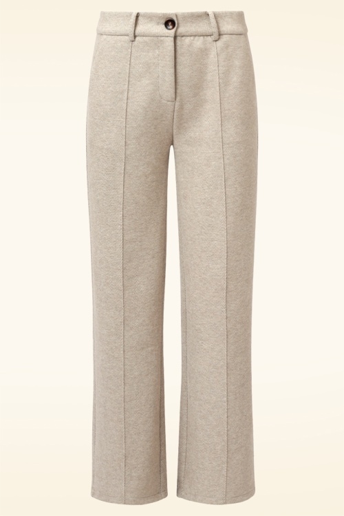 Smashed Lemon - Terry pantalon in zand