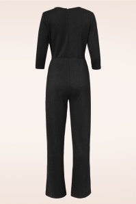 Smashed Lemon - Linda Sparkling jumpsuit in zwart 4