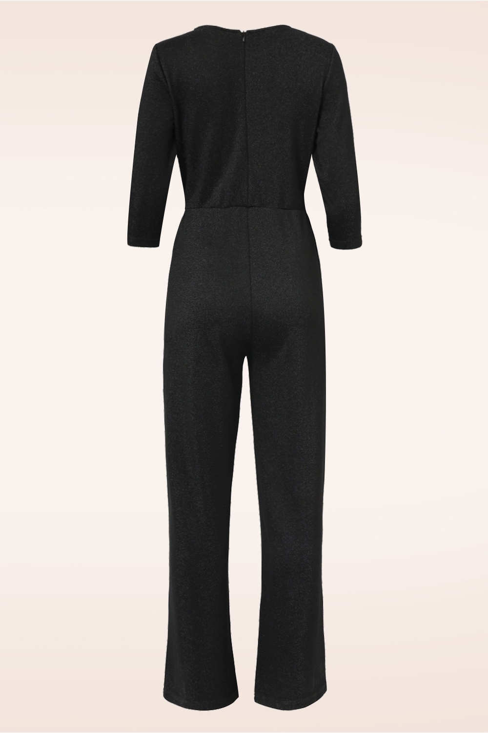 Smashed Lemon - Linda Sparkling jumpsuit in zwart 4