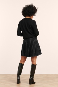 Smashed Lemon - Stella Sparkle gebreid rokje in zwart 3