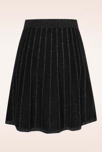 Smashed Lemon - Stella Sparkle gebreid rokje in zwart 4