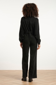 Smashed Lemon - Ginny Corduroy jumpsuit in zwart 3