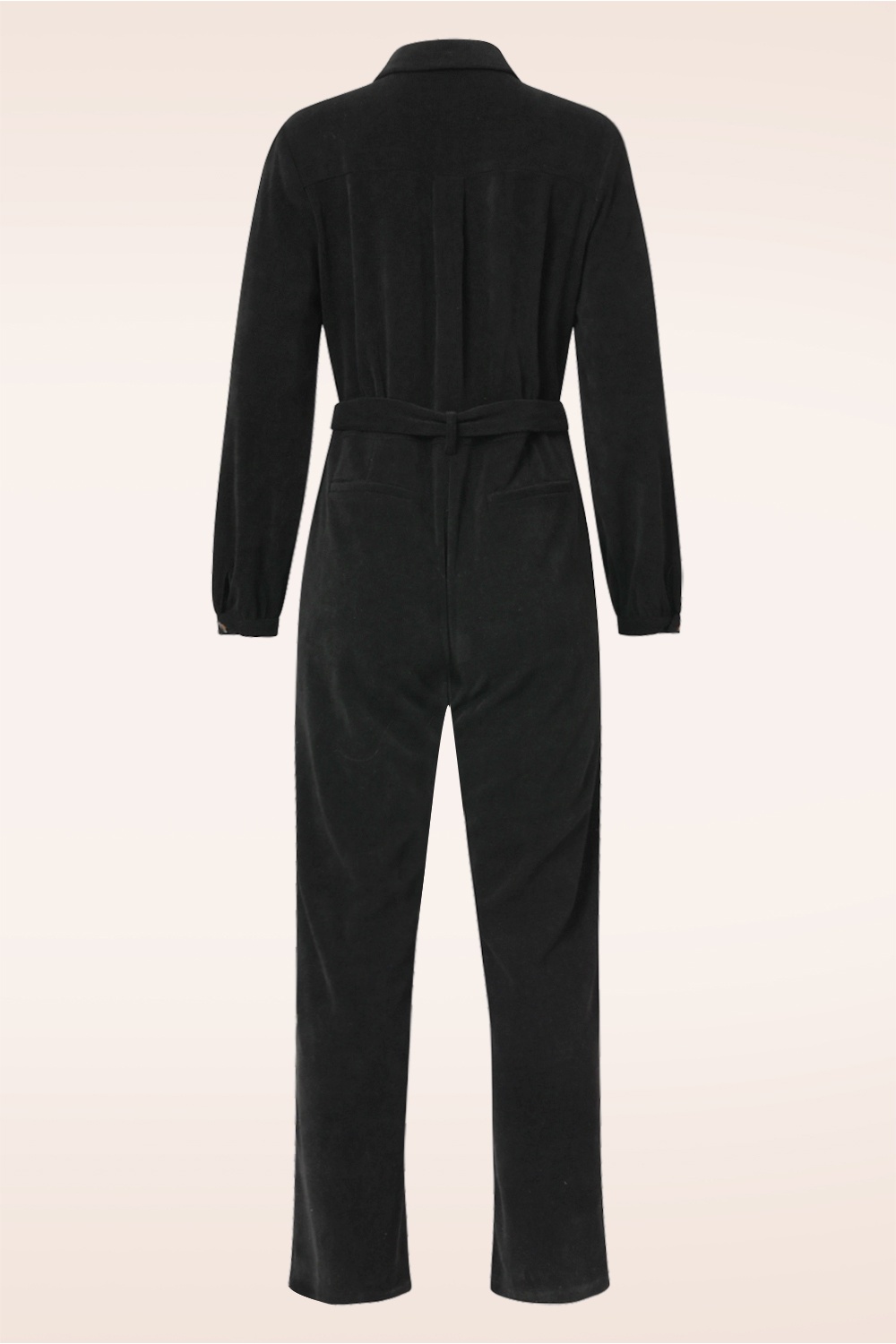 Smashed Lemon - Ginny Corduroy jumpsuit in zwart 4
