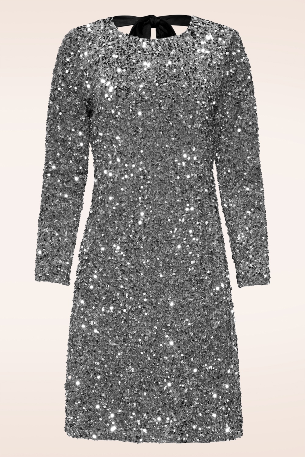 Smashed Lemon - Glitz and Groove jurk in zilver