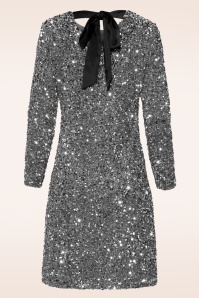 Smashed Lemon - Glitz and Groove jurk in zilver 2