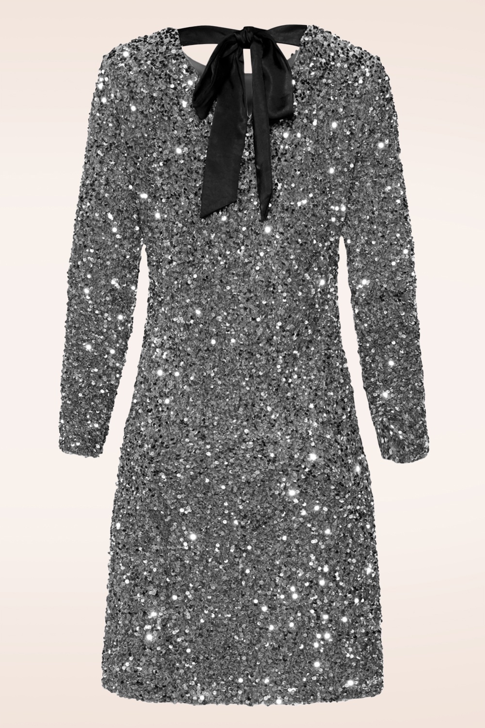 Smashed Lemon - Glitz and Groove jurk in zilver 2