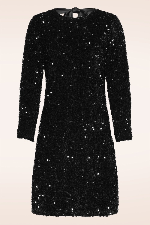 Smashed Lemon - Glitz and Groove jurk in zwart