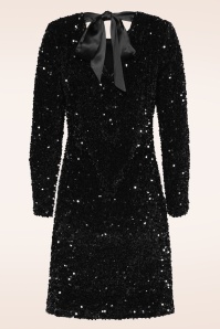 Smashed Lemon - Glitz and Groove jurk in zwart 2