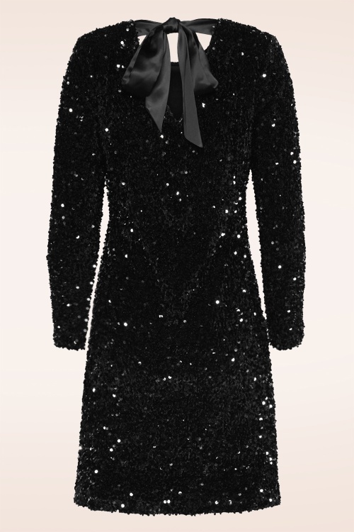 Smashed Lemon - Glitz and Groove jurk in zwart 2