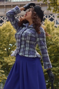 Miss Candyfloss - Enora Tiffany blazer jacket in paars