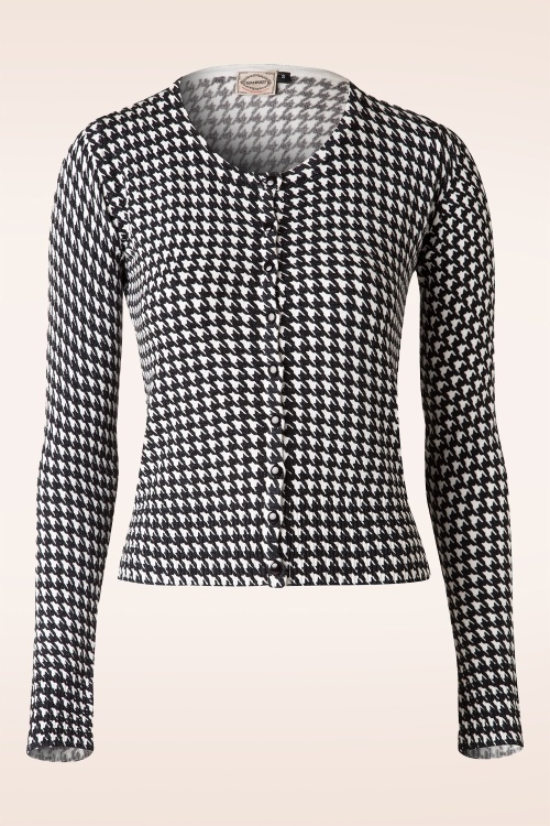 Banned Retro - Nachtlandschap Houndstooth vest