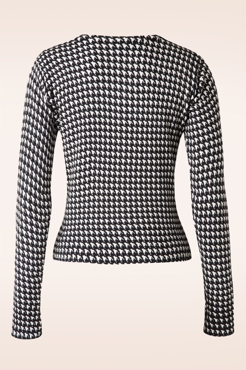 Banned Retro - Nachtlandschap Houndstooth vest 2