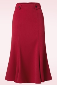 Banned Retro - Elegantie rok in rood 2