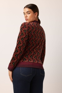 King Louie - Bessie Winkle jacket in porto rood 4