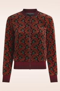 King Louie - Bessie Winkle jacket in porto rood 2