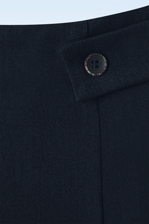 Banned Retro - Elegantie rok in marineblauw 3