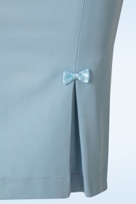 Banned Retro - Guideing lichte pencilrok in babyblauw 5