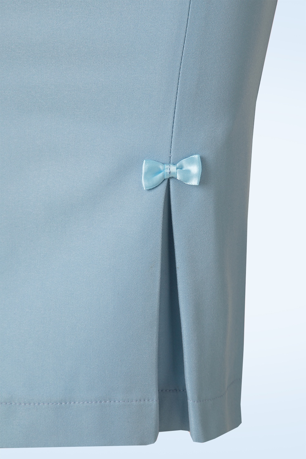 Banned Retro - Guideing lichte pencilrok in babyblauw 5