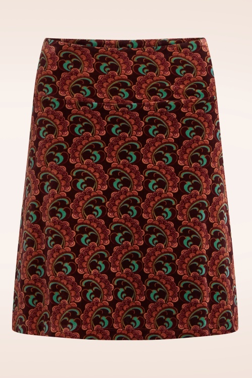 King Louie - Border Winkle rok in porto rood 2