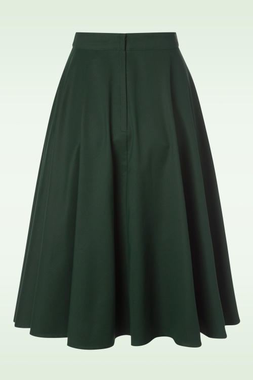 Banned Retro - Di Di Swingrok in bosgroen 3