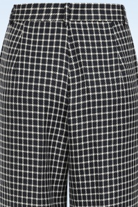 Banned Retro - Check It Out pantalon in marineblauw 4