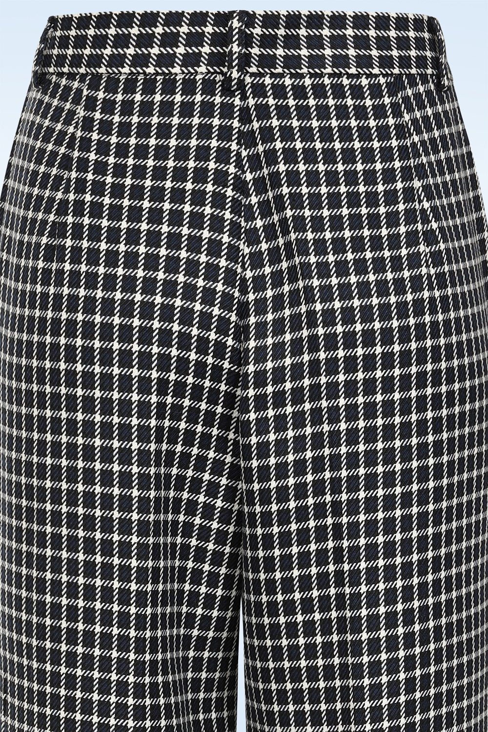 Banned Retro - Check It Out pantalon in marineblauw 4