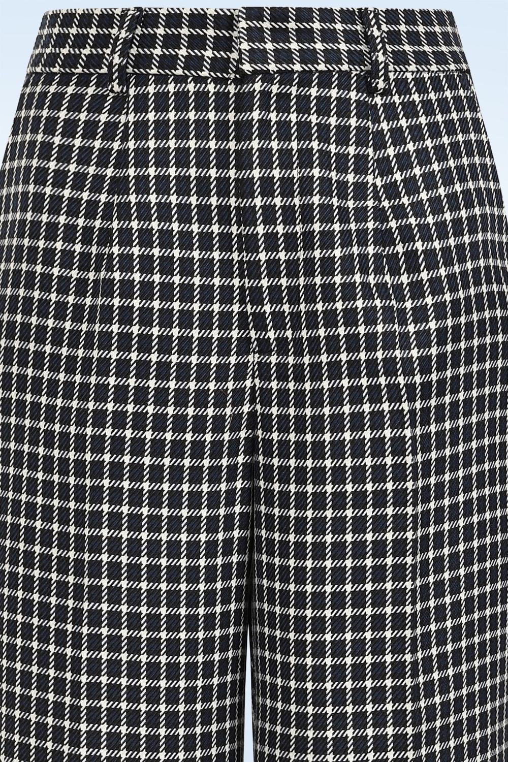 Banned Retro - Check It Out pantalon in marineblauw 2